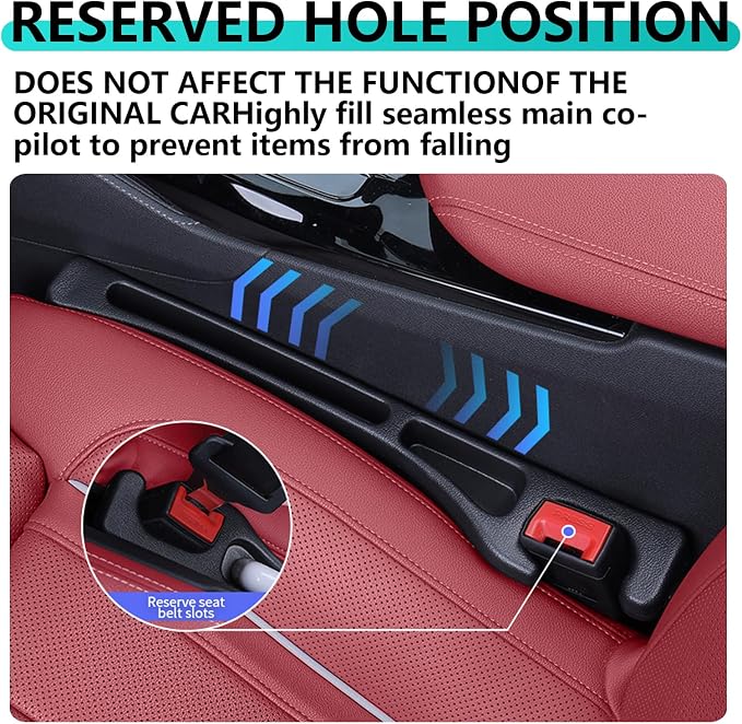 Seat Gap Fillers with Seat Belt Holes, No Drop Seat Guard - Image 5
