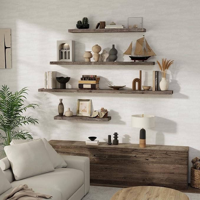 Solid Wood Floating Shelves - Image 2