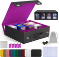 Trading Card Storage Box with Portable Handle, 3000+ MTG Storage Box with 4 by Unknown