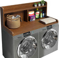 2-Tier Washer Dryer Countertop, 18.5" Raised Height Laundry Countertop by Corbyles