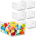 primebox 6 Pack Clear Plastic Organizer Bins by primebox