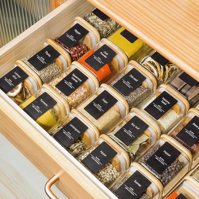 ComSaf 12Pcs Glass Spice Jars - Image 7