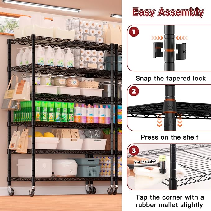 PrimeZone 6 Tier Wire Shelving - Image 6