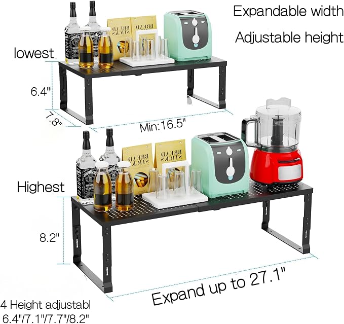 Heavy-Duty Adjustable Metal Shelf Organizer - Image 6