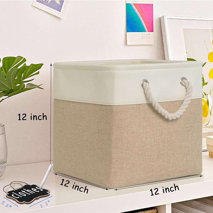 12x12 storage cube bins, Fabric Storage Cubes - Image 3