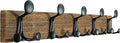 SKOLOO 24-Inch Wood Burnt Coat Rack Wall Mount by SKOLOO