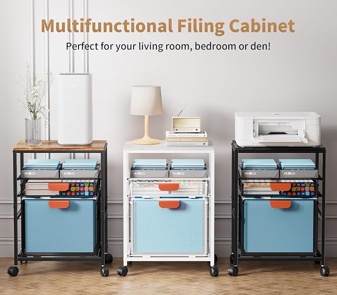 Marbrasse Rolling File Cart - Image 8