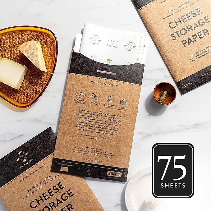 Formaticum 75-Pack Zero Cheese Storage Paper, Compostable, Biodegradable - Image 5