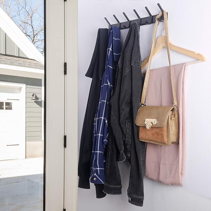 WEBI Coat Rack Wall Mounted, 17-1/8 Inch Hooks - Image 7