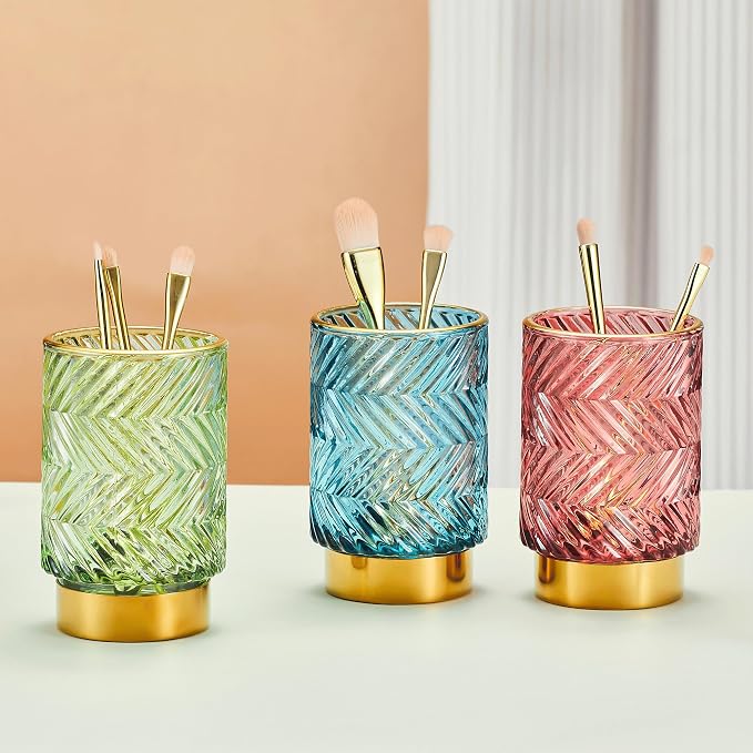 Makeup Brush Holder Organizer, Toothbrush Holders, Desk Pen Pencil Holder - Image 4