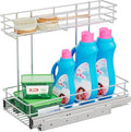 Under Sink Organizer 9"W X18.5"D，Pull Out Cabinet Organizer 2 Tier，Under Sink by STORKING
