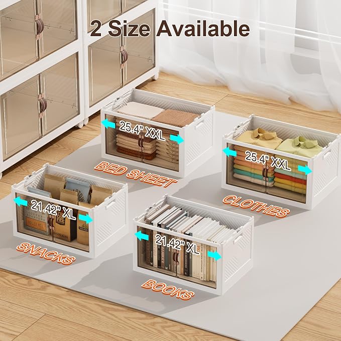 JOYMOOP Folding Storage Bins, 420 Quart Collapsible Storage Boxes - Image 7