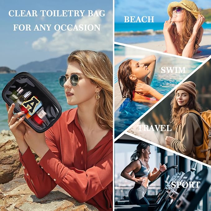 YOOLIFE Initial Travel Makeup Bag Pouch - Image 3