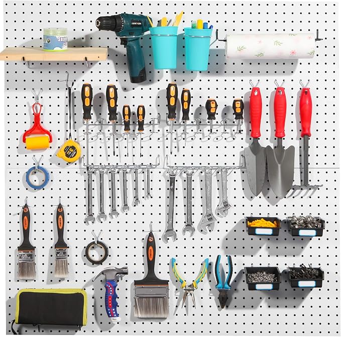 Pegboard Hooks Assortment, for Organizing Various Tools, - Image 7