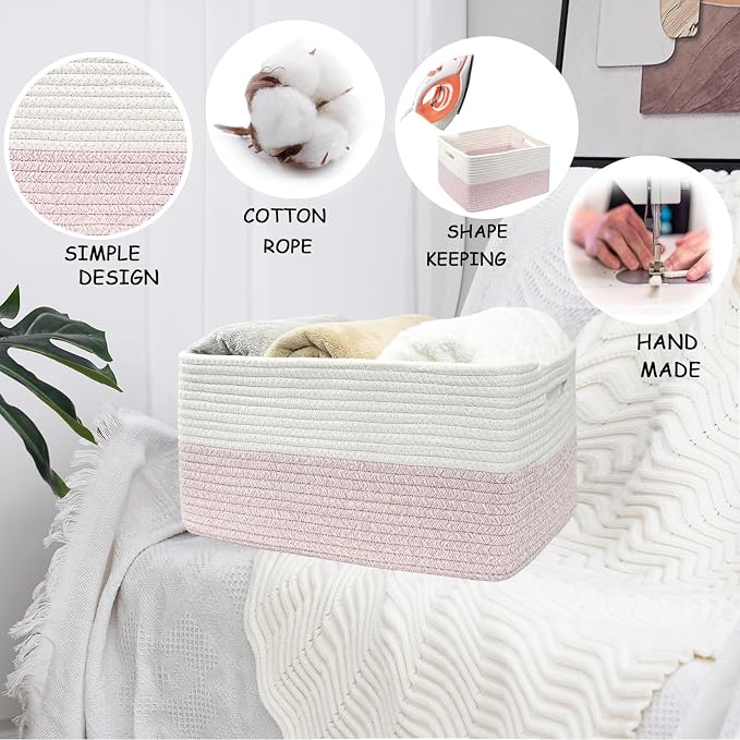 COMFY-HOMI 3 pcs Large Storage Baskets - Image 7