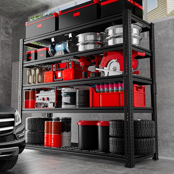Storage Shelves 2PCS, Garage Shelving Heavy Duty 2800 LBS Capacity, 5 Tier - Image 2