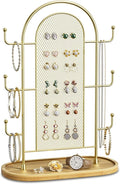 Jewelry Display Earring Stand Gold Organizer Earring StorageTree Jewelry Rack by BUSSDIS