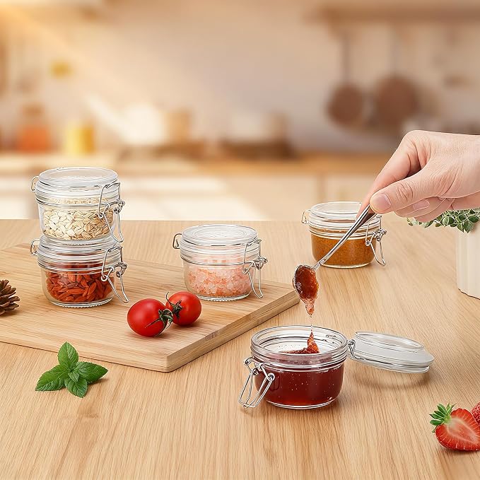6 Pack Spice Jars, 4 oz Glass Containers - Image 5