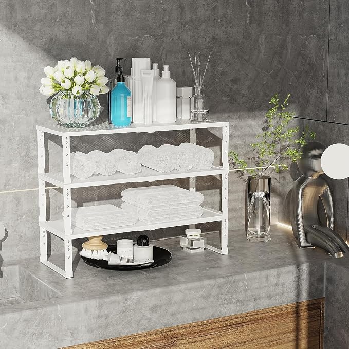 Expandable Cabinet Shelf Organizer Storage Spice Rack Shelves - Image 4
