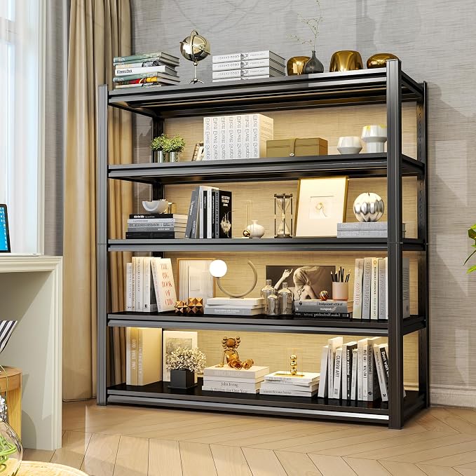 Storage Shelves, 5-Tier Metal Shelving, Garage Shelve 40''W*14''D*63''H - Image 2
