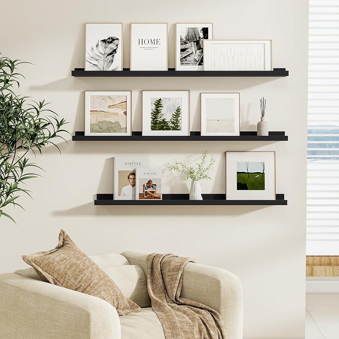 Fun Memories Picture Ledge Shelf, 32 Inch Picture Shelves - Image 5