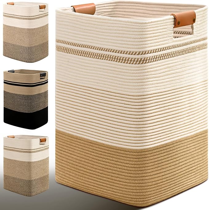 Laundry Hamper, 85L Tall Laundry Basket by Degeyoyo