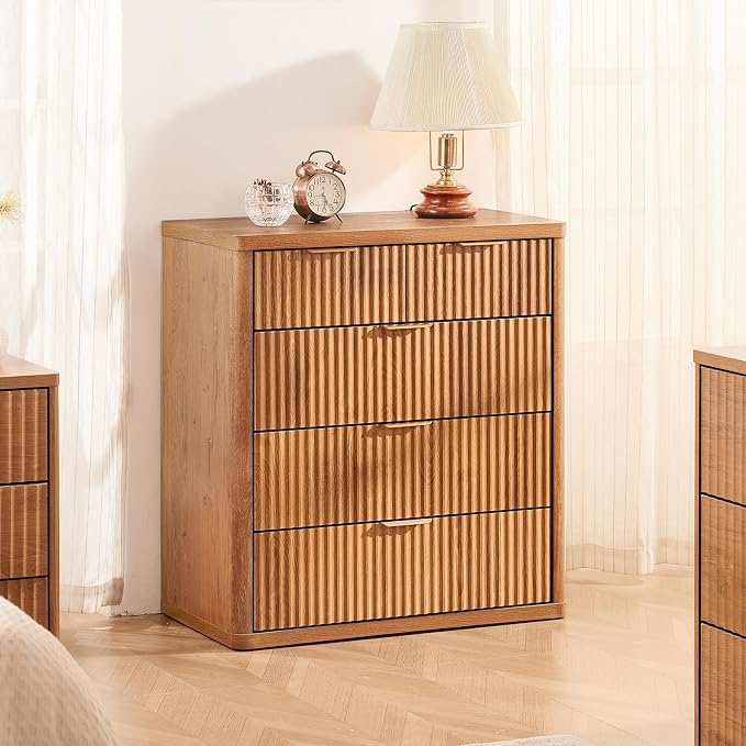 LEYAOYAO Fluted 5 Drawers Dresser - Image 3