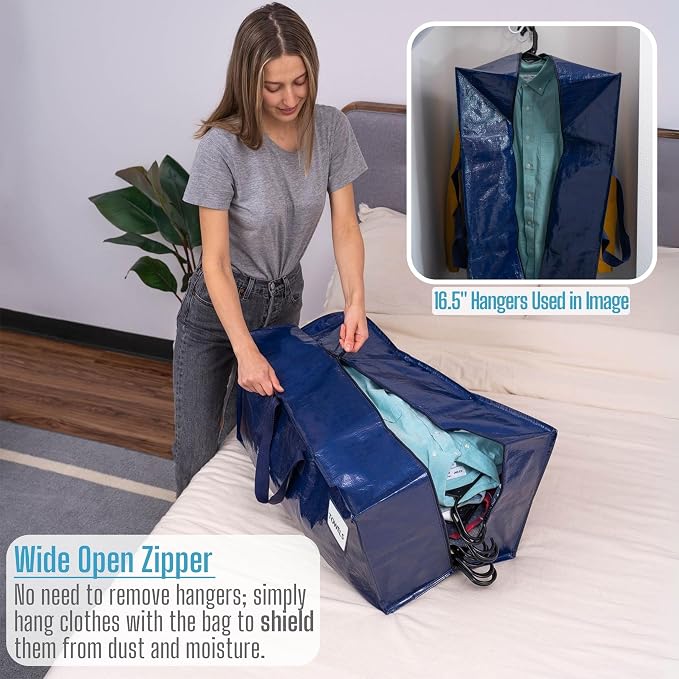 VENO 4 Pack Moving Bags w/Backpack Straps, Heavy Duty, Moving Boxes Alternative - Image 3