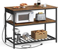 VASAGLE Kitchen Island with 3 Shelves, 47.2 Inches Width Kitchen Shelf with by VASAGLEbySONGMICSHOME