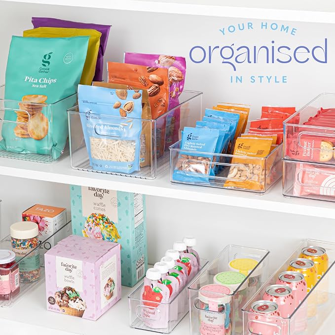 primebox 6 Pack Clear Plastic Organizer Bins - Image 7