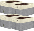 BALEINE 4 Pack Fabric Storage Bins by BALEINE
