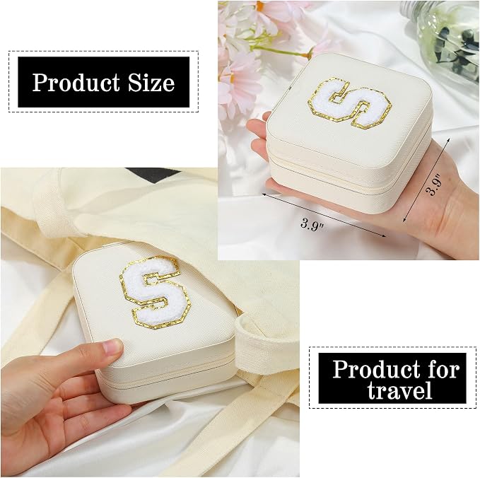 Parima Women's Jewelry Organizer | Necklace, Ring Organizer | White, Letter Z - Image 6