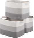 Storage Basket for Organizing, Woven Baskets for Storage, Rectangle Decorative by OIASKET
