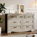 7-Drawer Dresser for Bedroom, Modern Wooden Chest of Drawers by BORNOON