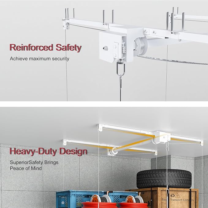 3x6FT Overhead Garage Storage Rack - Image 4
