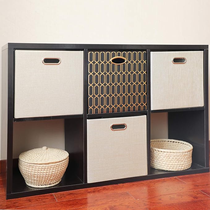 Posprica Storage Cube Basket Bins, 13×13 Foldable Storage Boxes - Image 6