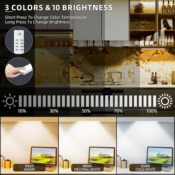 204 LED Under Cabinet Lights Wireless - Image 2