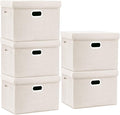 TYEERS Large Storage Bins with Lids, Collapsible, Fabric Storage Boxes by StorageOrganization