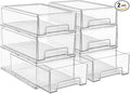 Sorbus Medium Clear Storage Drawers – Stackable Organizer Drawers by Sorbus