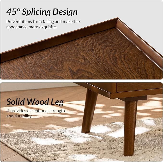 HULALA HOME 2 Drawer Nightstand - Image 6