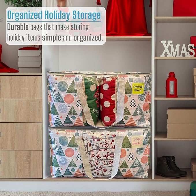 VENO 6 Pack Moving Bags, Large Christmas Storage Bins - Image 7