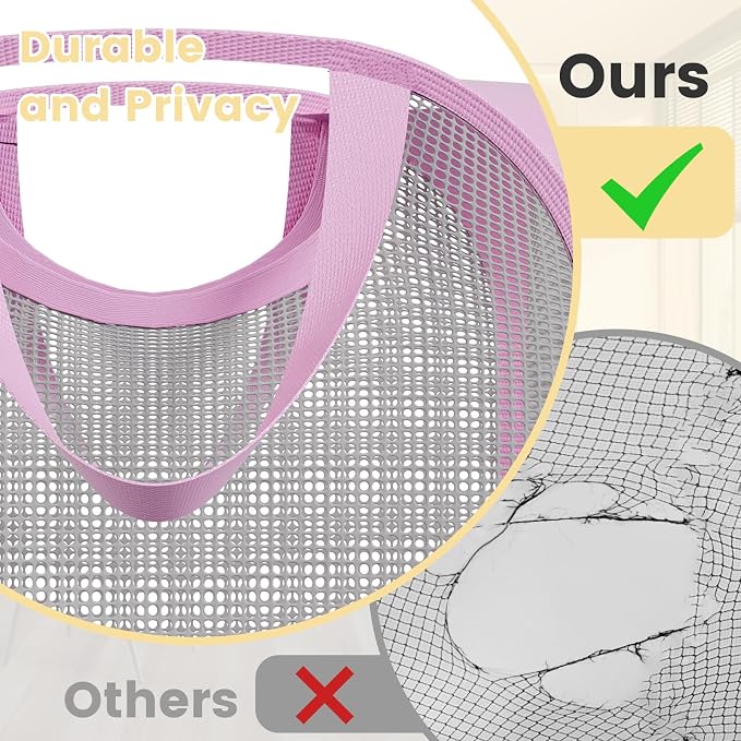 2 Pack Strong Mesh Pop-up Laundry Hamper, Quality Pop Up Hampers - Image 4