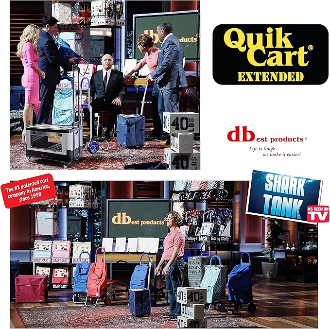 dbest products Quik Cart Extended Four Wheeled Rolling Crate Teacher Utility - Image 5