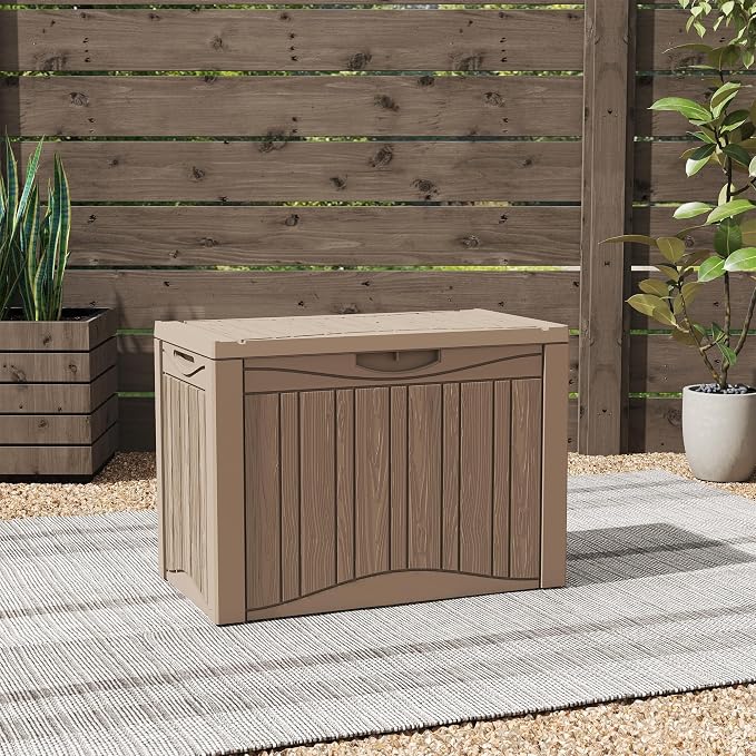 TARKARI 50 Gallon Lockable Resin Deck Box, Waterproof & UV-Resistant Outdoor - Image 8