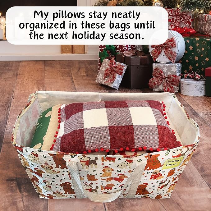 VENO 2 Pack Moving Bags and Large Christmas Storage Bins - Image 2
