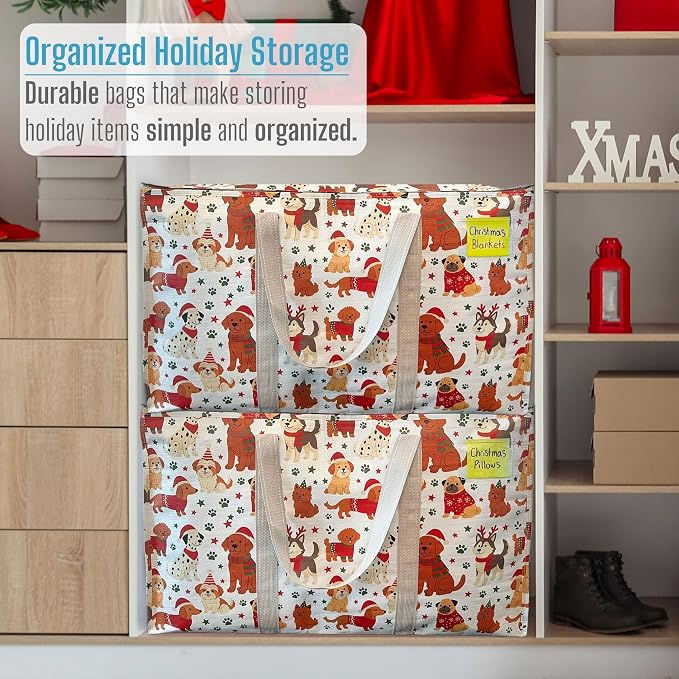 VENO 2 Pack Moving Bags and Large Christmas Storage Bins - Image 6