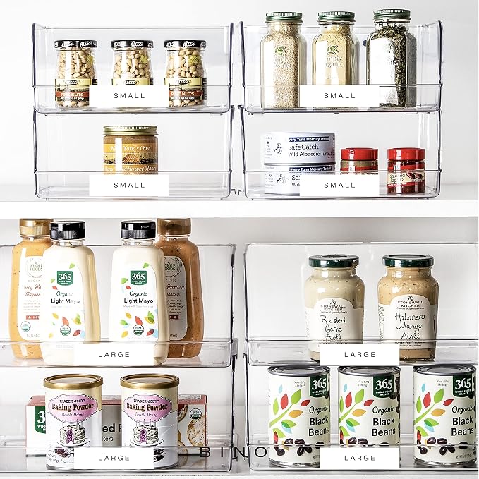 BINO | Stackable Plastic Storage Bins, Large - Image 6