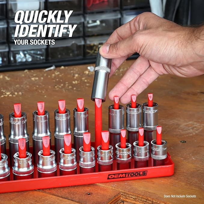 OEMTOOLS 22237 6 Piece SAE and Metric Socket Tray Set, SAE and Metric Socket - Image 6