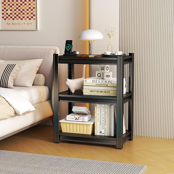 Storage Shelves, Garage Metal Shelving Unit, Adjustable, Double-Layer Column - Image 6