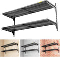 1pack×2 Tier 1.3x4ft Garage Shelving Wall Mounted, 260lbs Load by AECXM